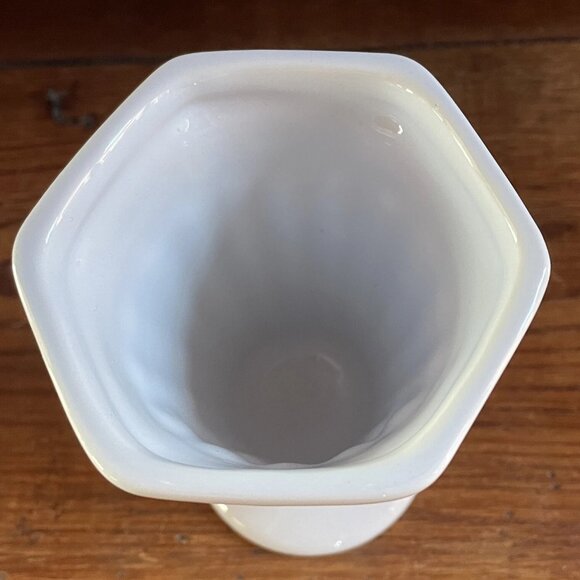 Smuckers Sundaes White Ice Cream Parfait Pedestal Ceramic Glass Dish - Picture 3 of 6